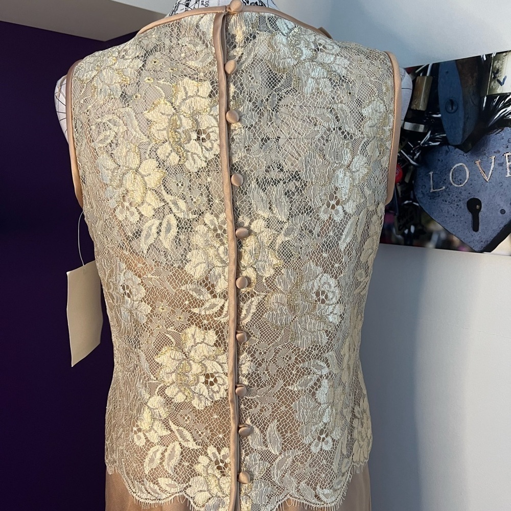 Vintage 1996 Evan Picone 2 Piece Champagne Gown NWT - Picture 8 of 15